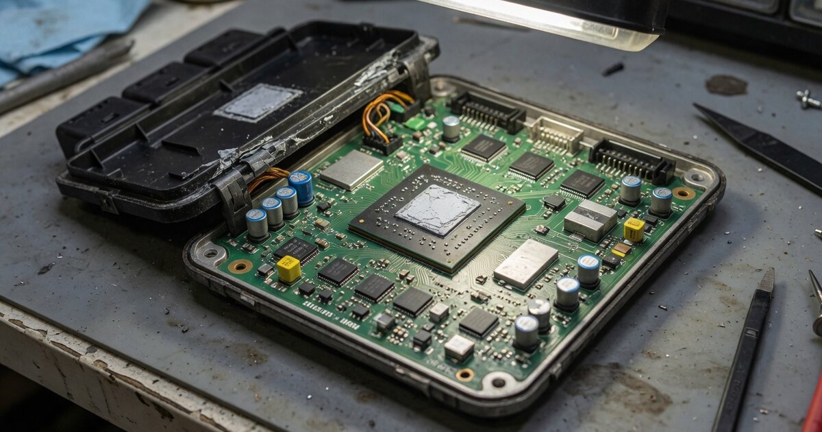 Illustration for ECU Chip: What It Is Inside the Control Unit
