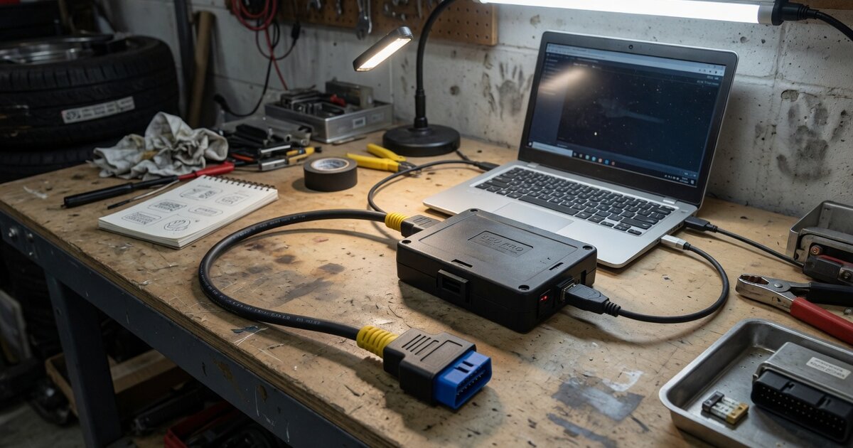 Illustration for Galletto 1260 OBDII EOBD ECU Flashing Cable Explained